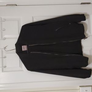 Zara faux suede jacket black small